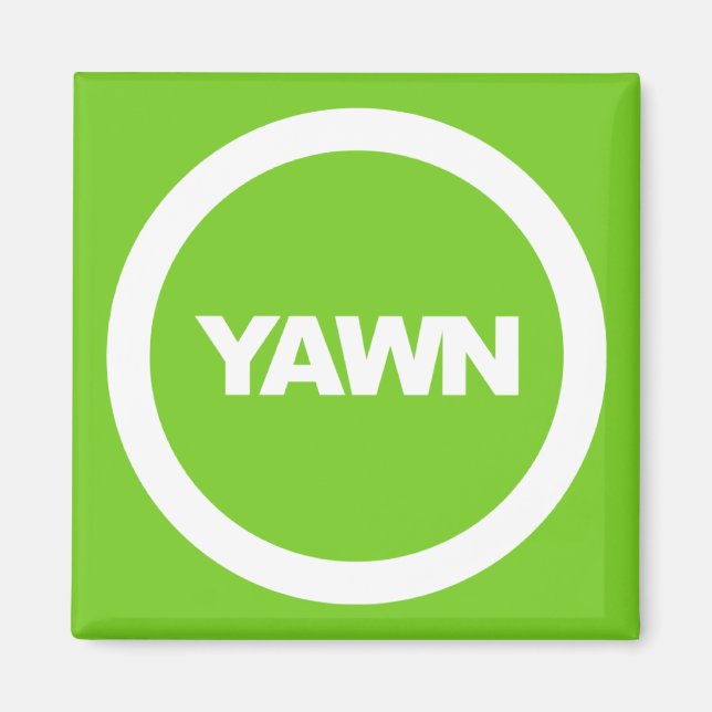 Lima Yawn Brand Dorm Kühlschrank Magnet (Vorne)