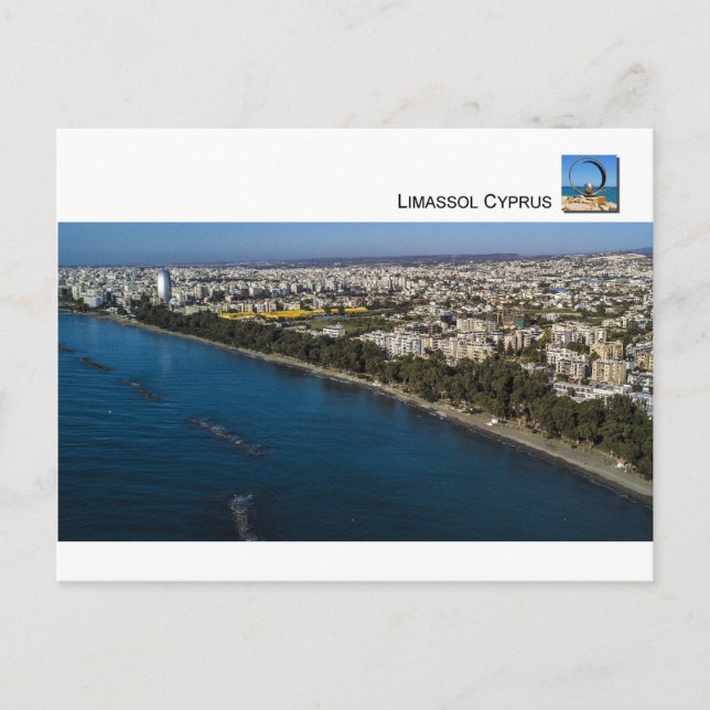Limassol City view City scape Zypern Postkarte (Vorderseite)