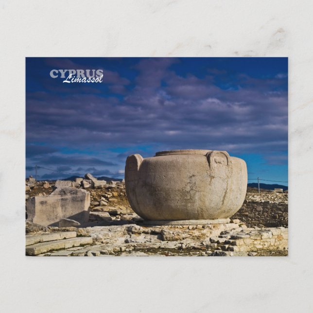 Limassol cYPRUS altertümliches Monument römischer  Postkarte (Vorderseite)