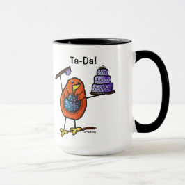 LimbBirds Schwarzes 15 Unze-Wecker-Tasse Tasse