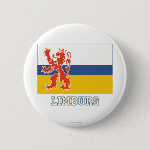 Limburg-Flagge mit Namen Button