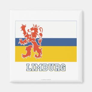 Limburg-Flagge mit Namen Magnet