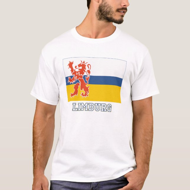 Limburg-Flagge mit Namen T-Shirt (Vorderseite)