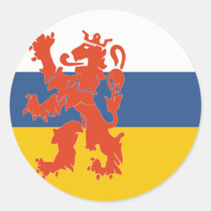 Limburg-Niederlande-Flaggensymbol Runder Aufkleber