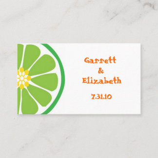 Lime Fiesta Place Cartes ou Enregistrer la date In
