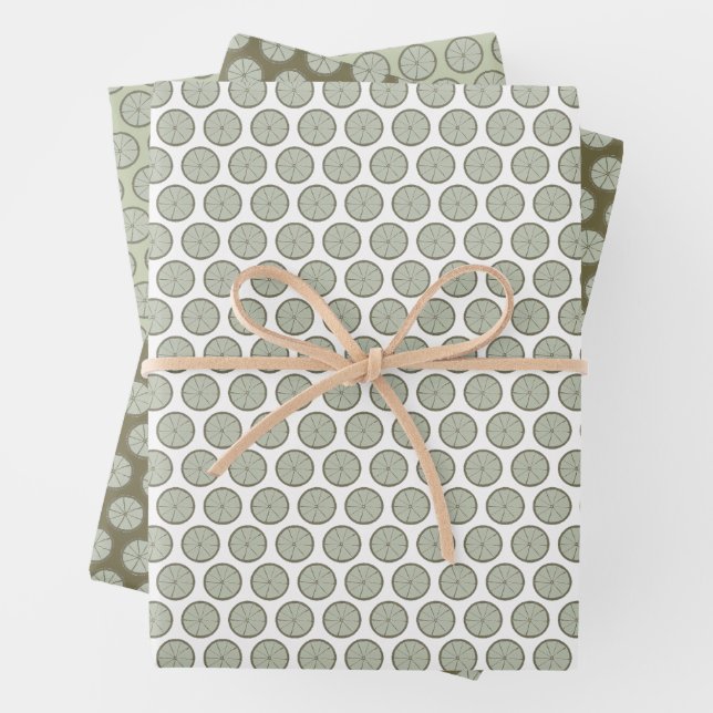 Lime Gift Wrap in Three Color-ways  Geschenkpapier Set (Beispiel)