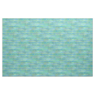 Lime Green Aqua Turquoise Blue Watercolor Pattern Stoff