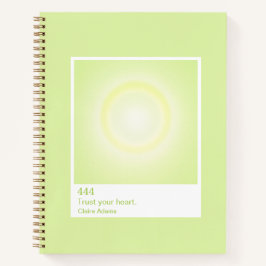 Lime Green Aura Swatch Angel Number Notebook Notizbuch