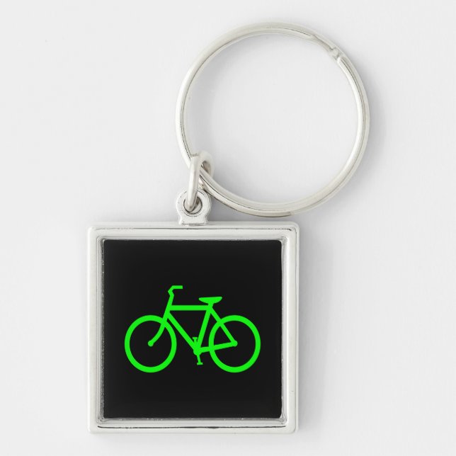 Lime Green Bike Schlüsselanhänger (Vorne)