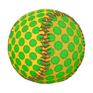 Lime Green Blume Ribbon von Kenneth Yoncich Baseball
