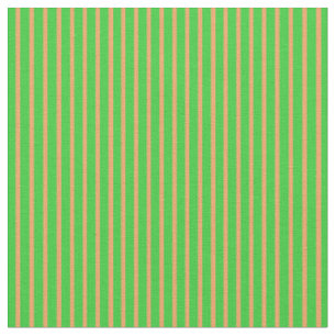 Lime Green & Brown farbiges Muster der Streifen Stoff