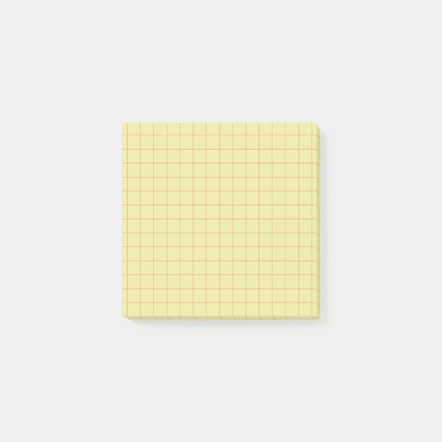 Lime Green Checkered Pattern Vibrant Grid Design Post-it Klebezettel (Vorderseite)