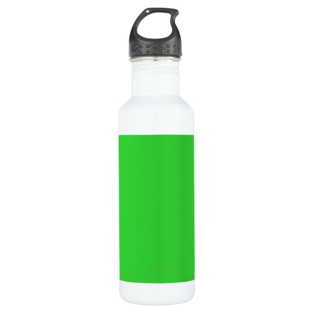 Lime Green Exclusive Vollfarbe Trinkflasche (Vorderseite)