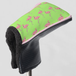 Lime Green Flamingo Golf Head Cover Golf Headcover