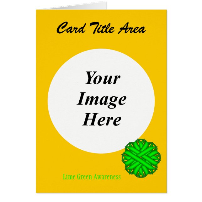 Lime Green Flower Ribbon Template by K Yoncich (Vorne)