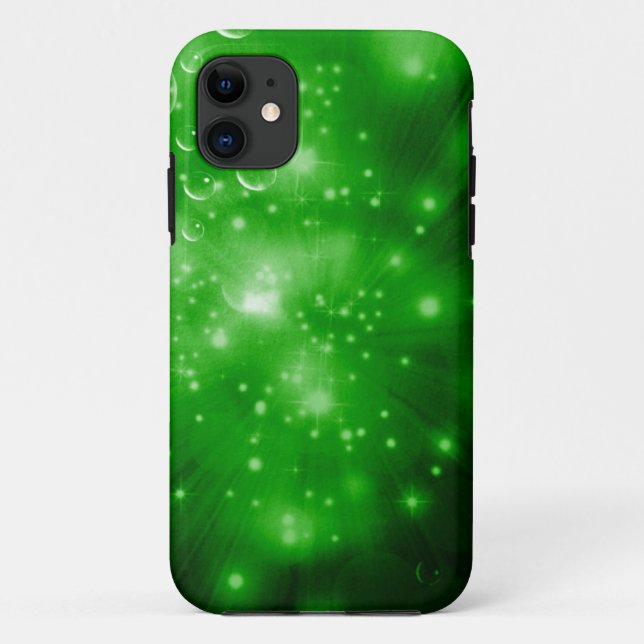 Lime Green Galaxy Burst Case-Mate iPhone Hülle (Rückseite)