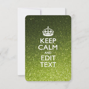 Lime Green Glamour Behalte Calm Sprichwort