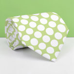 Lime Green Jumbo Polka Dots Custom Necktie Krawatte<br><div class="desc">Make a bold statement with this custom necktie featuring vibrant jumbo polka dots. Perfect for adding a touch of playful elegance to any outfit, this necktie is a unique and eye-catching accessory that’s sure to turn heads. Whether you’re dressing up for a special occasion or adding some personality to your...</div>
