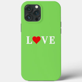 Lime Green LIEBE Modern Case-Mate iPhone Hülle