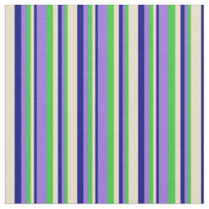 Lime Green, Lila, Blue & Tan Colores Stoff