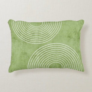 Lime Green Linen Minimalistisch Dekokissen