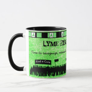 Lime Green Lyme Disease Awareness Coffee Tasse