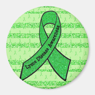Lime Green Lyme Disease Awareness Magnet
