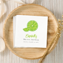 Lime Green Main Squeeze Bridal Shower Paper Napkin Serviette