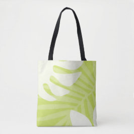 Lime Green Palm Verlasst Tasche