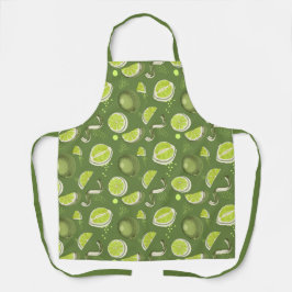 Lime Green Pattern Schürze