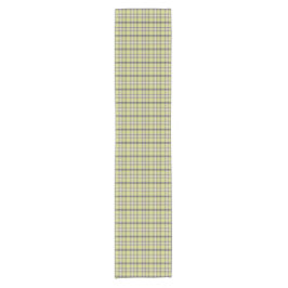 Lime Green Plaid Classic Pattern Table Runner Kurzer Tischläufer