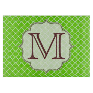 Lime Green Quarterfolie Latti Glas Cutting Board Schneidebrett