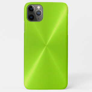 Lime Green Shiny Stainless Steel Metal Case-Mate iPhone Hülle