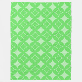 Lime-Green-Shippo-Muster Fleecedecke
