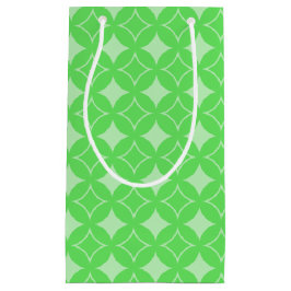 Lime-Green-Shippo-Muster Kleine Geschenktüte