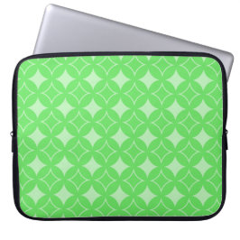 Lime-Green-Shippo-Muster Laptopschutzhülle