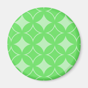 Lime-Green-Shippo-Muster Magnet