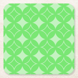 Lime-Green-Shippo-Muster Rechteckiger Pappuntersetzer