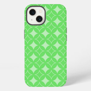 Lime green shippo pattern Case-Mate iPhone case Hülle