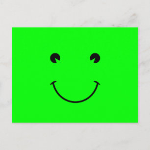 Lime Green Smile Postkarte