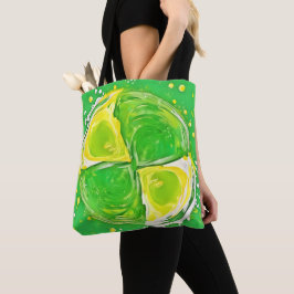 Lime Green Spiral Tasche
