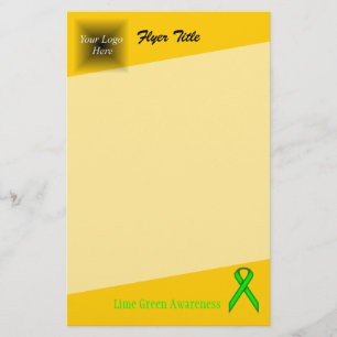 Lime Green Standard Ribbon von Kenneth Yoncich Flyer