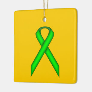 Lime Green Standard Ribbon von Kenneth Yoncich Keramikornament