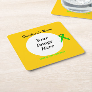 Lime Green Stnd Rbn Template von Kenneth Yoncich Rechteckiger Pappuntersetzer