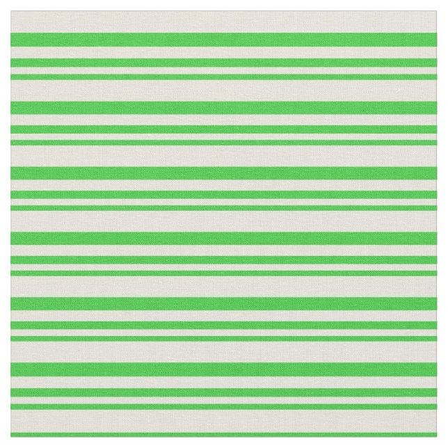 Lime Green und Beige farbige Muster Stoff (Nahaufnahme)