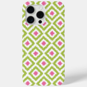 Lime Green und Pink Diamond Ikat Muster title_seo2