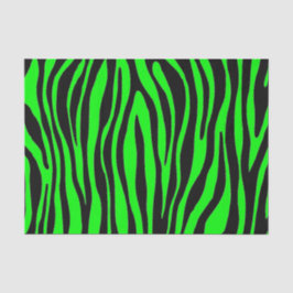 Lime Green Zebra Seidenpapier
