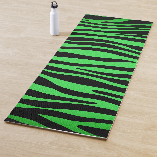 Lime Green Zebra Yogamatte (Beispiel)