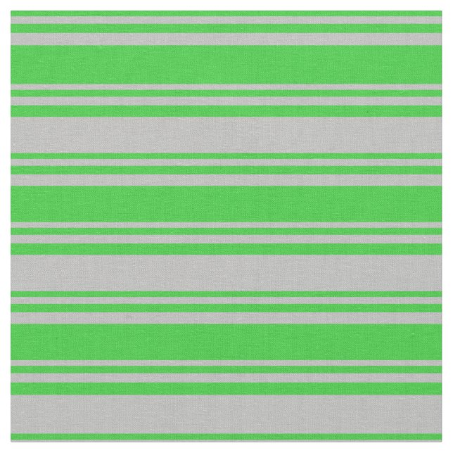 Lime-grüne und graue Streifen Stoff (Nahaufnahme)
