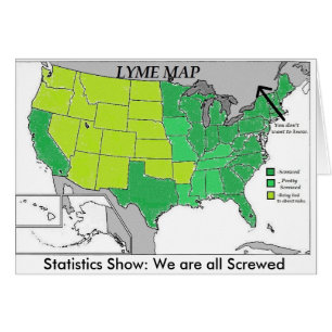 Lime-Krankheit-Karte Statistik Karte, Lyme-Borreli